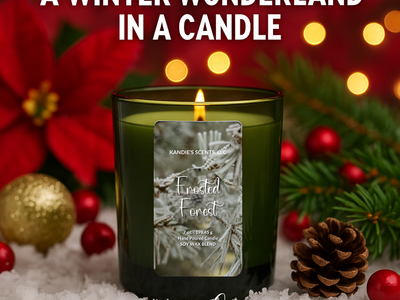 A Stroll Through Snow-Kissed Pines & Holiday Calm with Frosted Forest