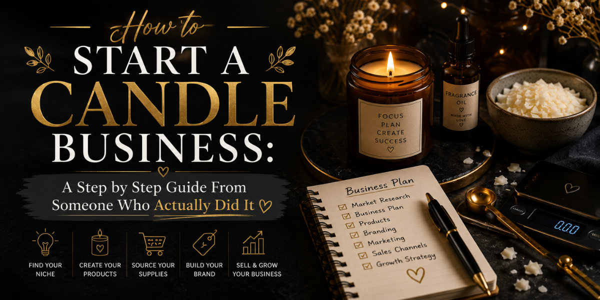How to Start a Candle Business: A Step by Step Guide From Someone Who Actually Did It by Kandie's Scents.