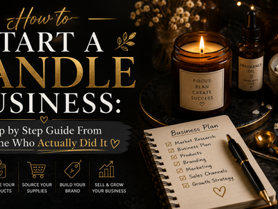 How to Start a Candle Business: A Step by Step Guide From Someone Who Actually Did It by Kandie's Scents.