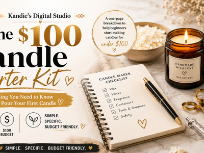 Free Candle Starter Kit from Kandie's Scents for candle makers.