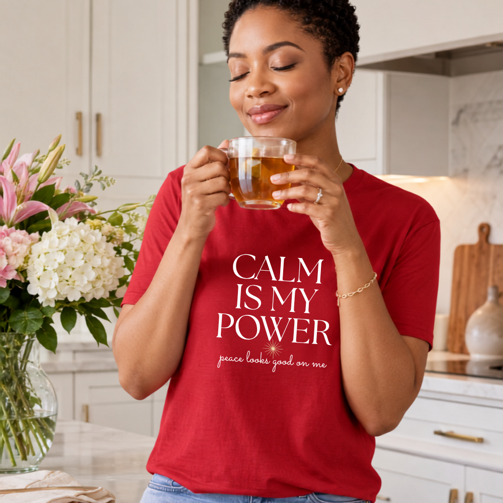 Calm Is My Power Tee | Peace Graphic Shirt for Women