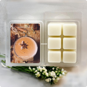 Flameless wax melts with cinnamon, nutmeg, and creamy vanilla notes
