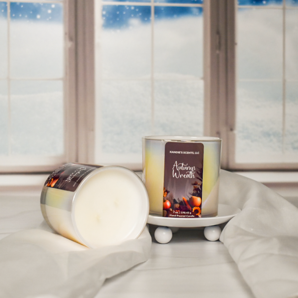 Autumn Wreath Candle