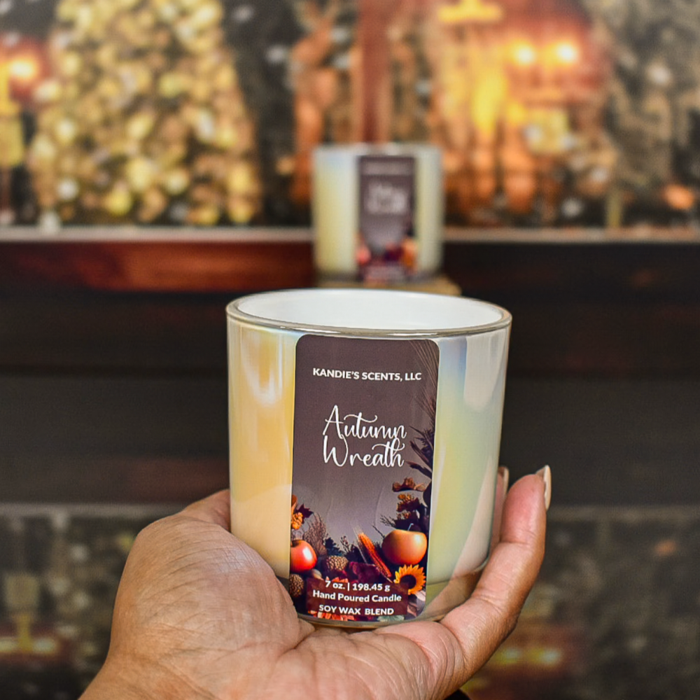Autumn Wreath Candle