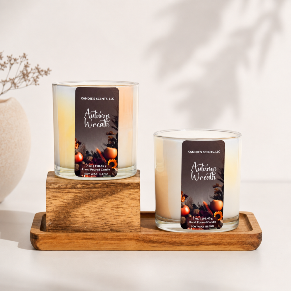 Autumn Wreath Candle