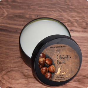 Chestnut + Birch Candle Tin