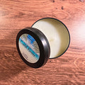 Portable coastal-scented candle for travel or small spaces