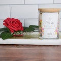 It’s Yo Birthday candle jar with colorful sprinkles and buttercream scent