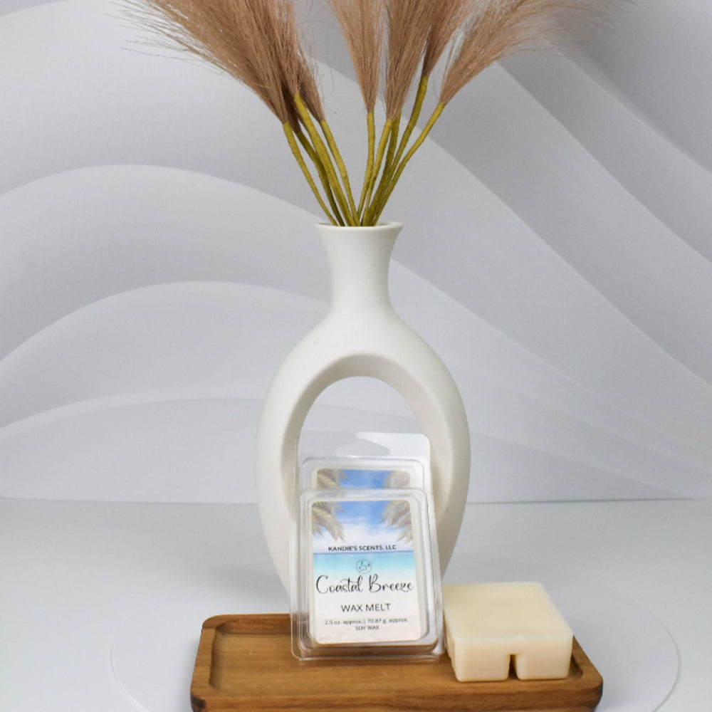2.5 oz wax melts with sea air and blue lotus flower aroma