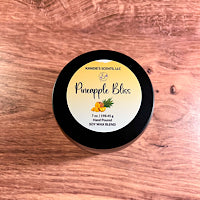 Pineapple Bliss candle tin with tropical pineapple and herbal scent