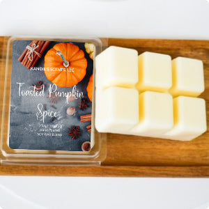 Flameless wax melts with buttercream, clove, and nutmeg notes