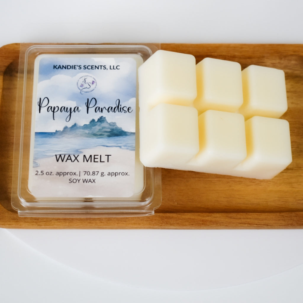 Flameless wax melts for a tropical getaway at home