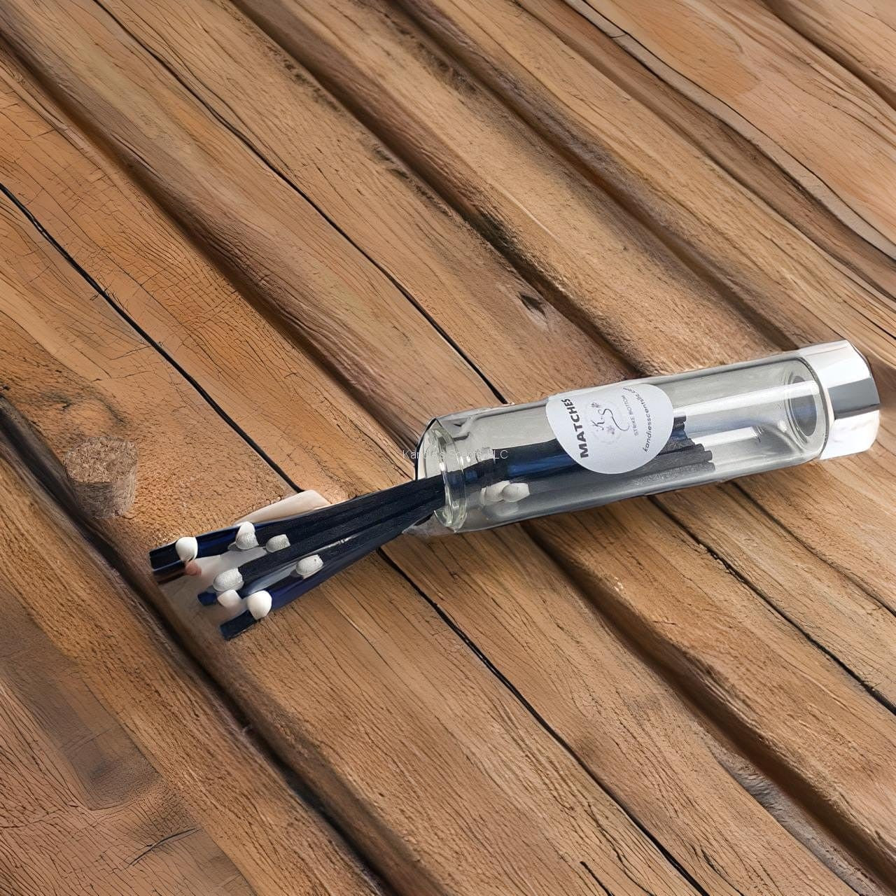1.85 inch matches with stylish black and white heads