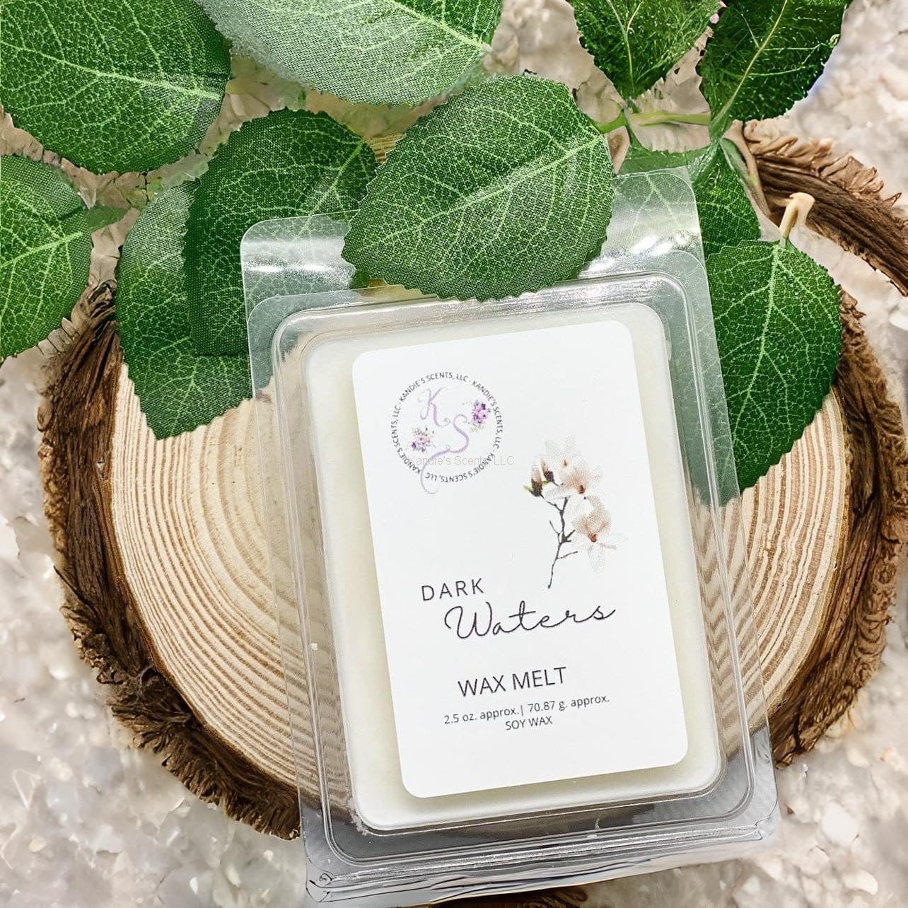 Dark Waters wax melts with salty ocean and dark musk fragrance