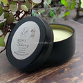 Travel-size soy candle with fresh baked good fragrance