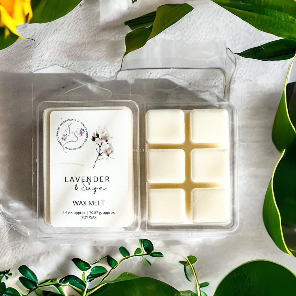 2.5 oz soy wax melts with rosemary, sage, and musk notes